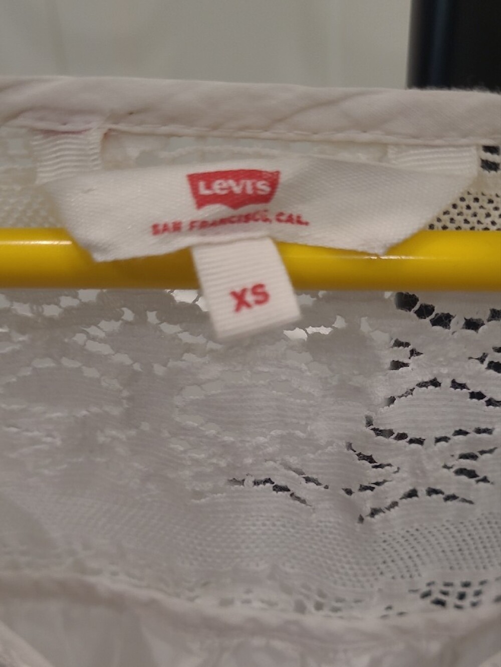 Levi's White Boho Peasant Blouse - Picture 2 of 3